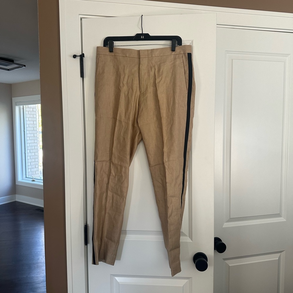 J. Crew Ludlow slim fit linen blend pants